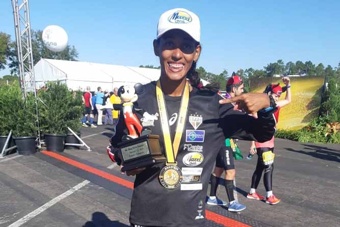 Brasileira sagra-se tetracampeã da Walt Disney World Marathon