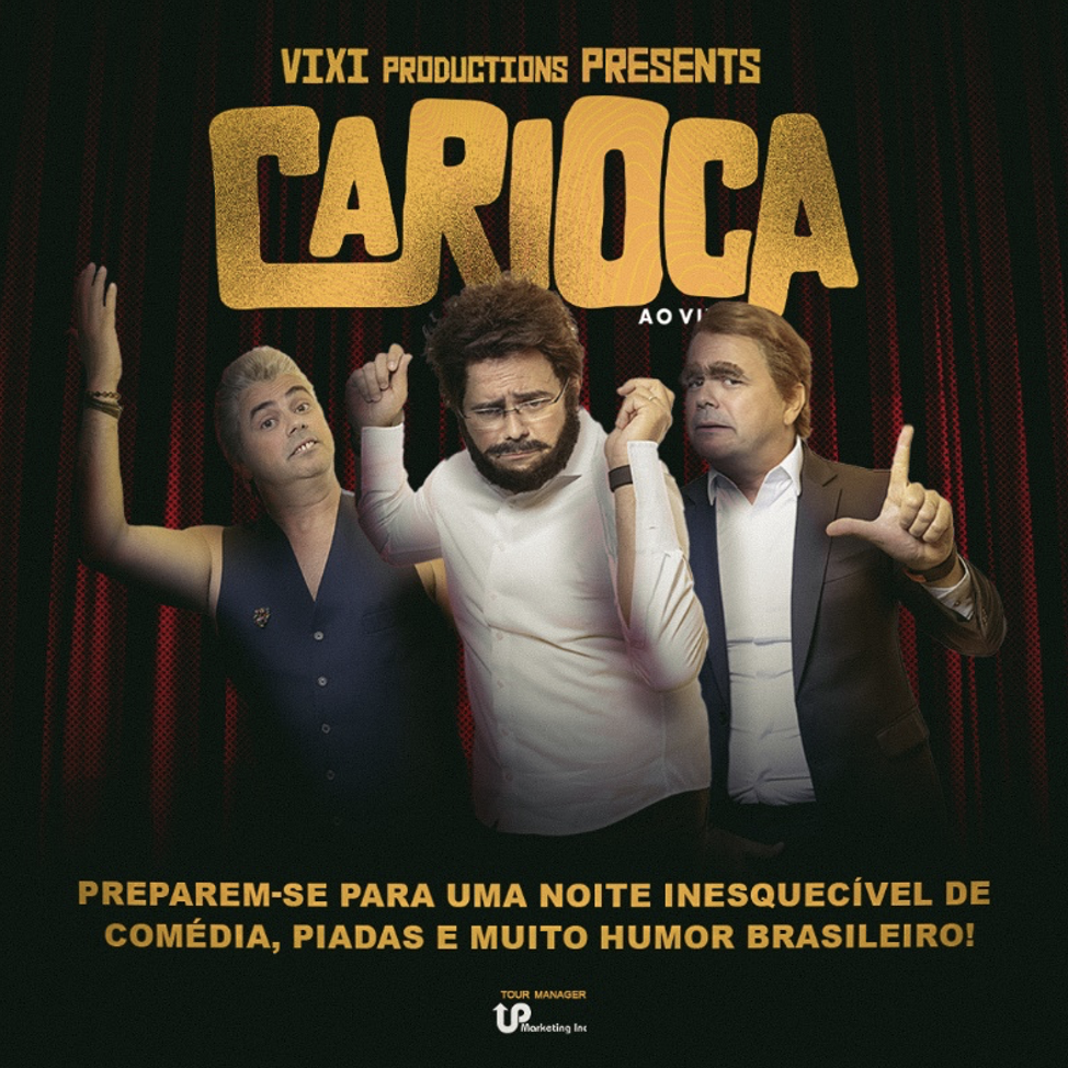 Carioca ao vivo: humorista faz sua primeira tour nos EUA em parceria com a VIXI PRODUCTIONS