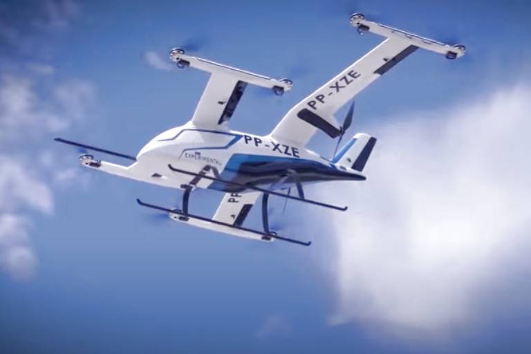 ‘Embraer’ anuncia o lançamento de carro elétrico voador no Brasil em 2026