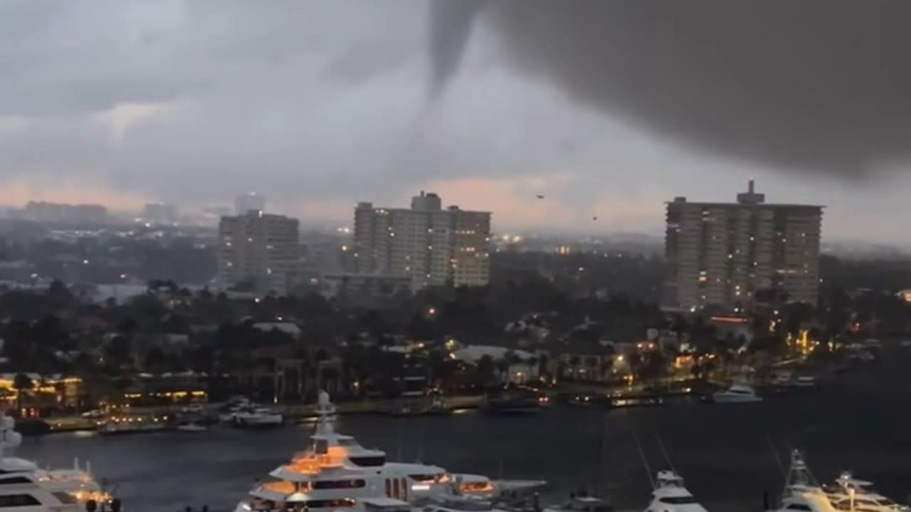 Tornado em Fort Lauderdale causa danos e moradores vivem pesadelo do dia seguinte