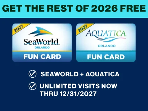Veja como aproveitar o restante de 2026 de graça com o novo passe do SeaWorld